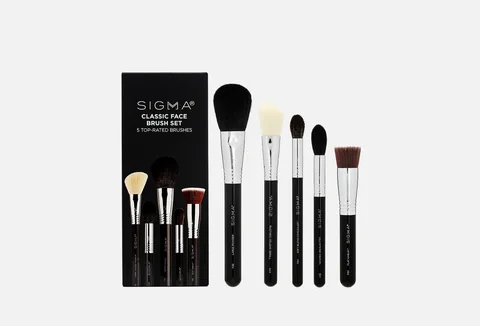 SIGMA BEAUTY Classic Face Brush Set (F30, F801, F40, F351, F64)