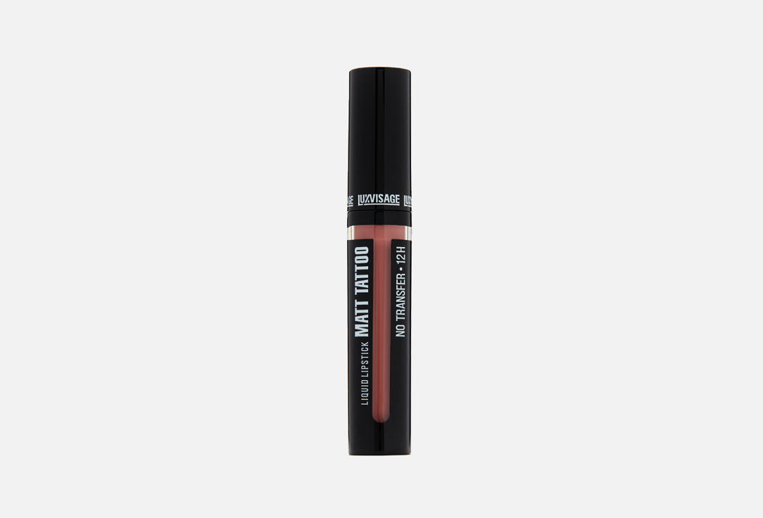 LUXVISAGE Matt Tattoo No Transfer 12H Liquid Lipstick in Shade 109 Classic Red, 3.