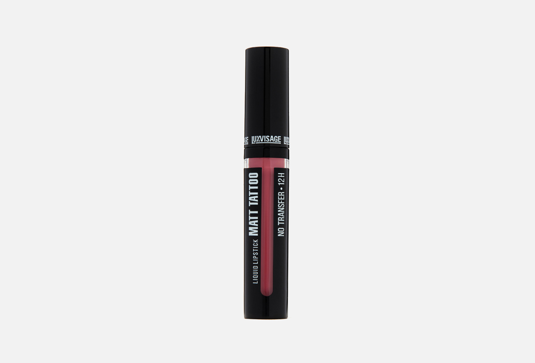 LUXVISAGE Matt Tattoo No Transfer 12H Liquid Lipstick in Shade 106 Mauve, 3.
