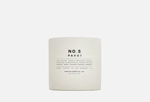 PHOTOGENICS & CO Concrete Candle No.5 Pavot