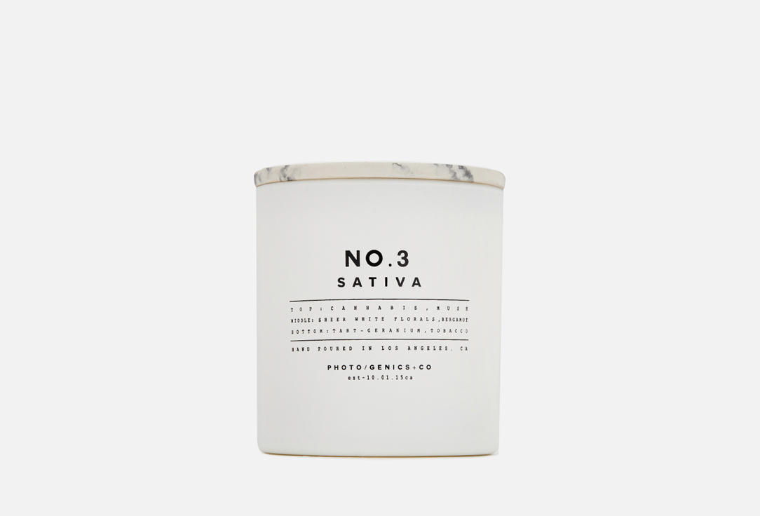 PHOTOGENICS & CO Glass Candle No.3 Sativa