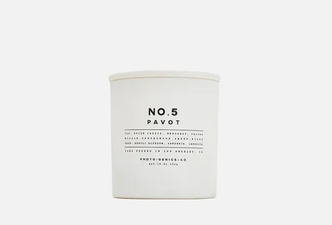 PHOTOGENICS & CO Glass Candle No.5 Pavot
