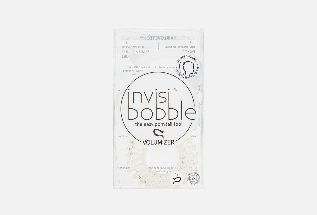 Invisibobble Hair Volumizer, Crystal Clear