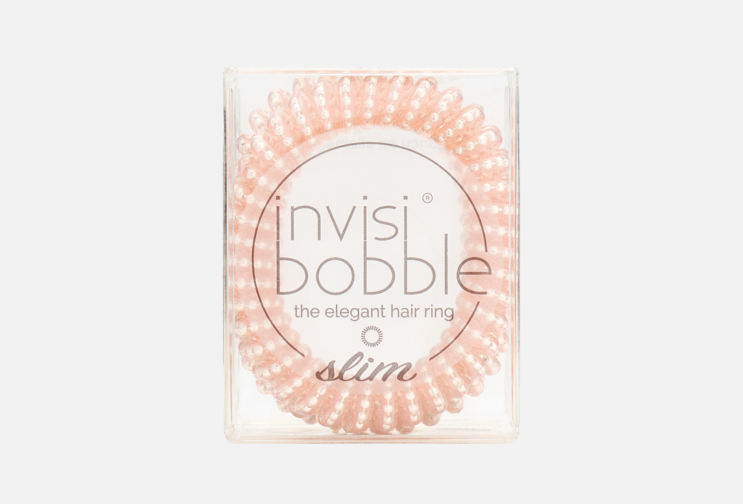 Invisibobble Slim Hair Ties, Pink Monocle