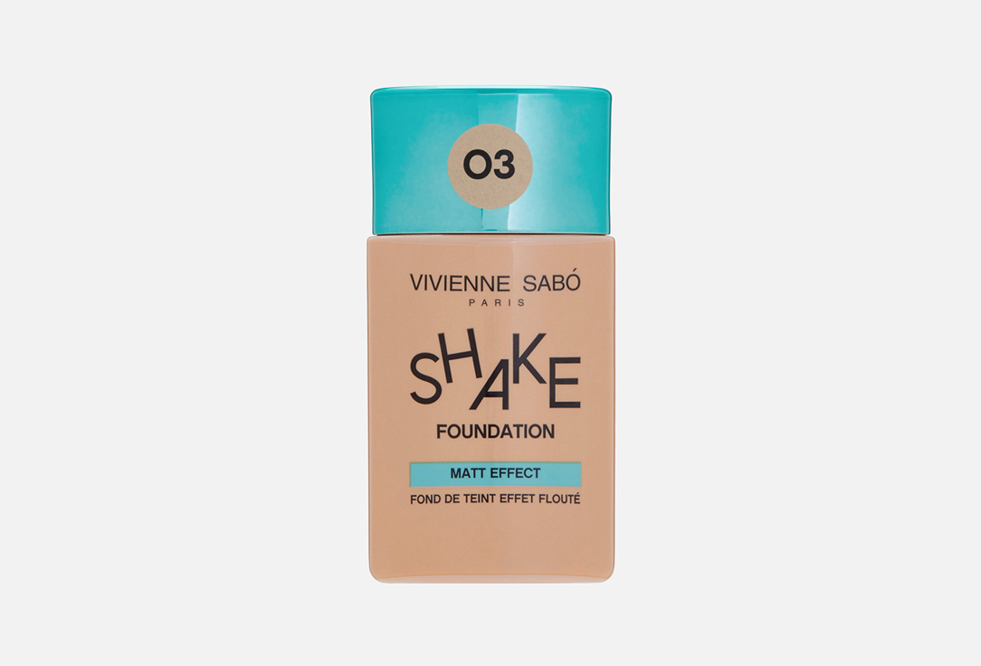 Vivienne Sabo / Mattifying foundation / Fond de teint Matifiant "Shakefoundation matt" shade 03