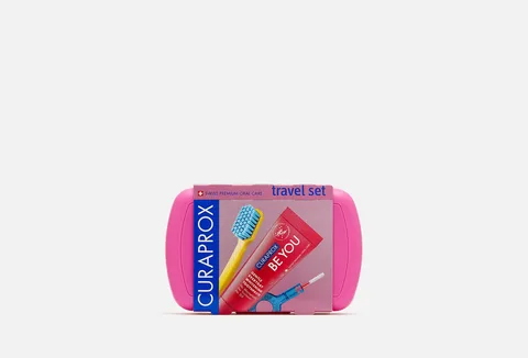 Curaprox Travel set pink