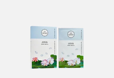 THE PURE LOTUS Lotus Leaf Soothing&Brightening Face Sheet Mask