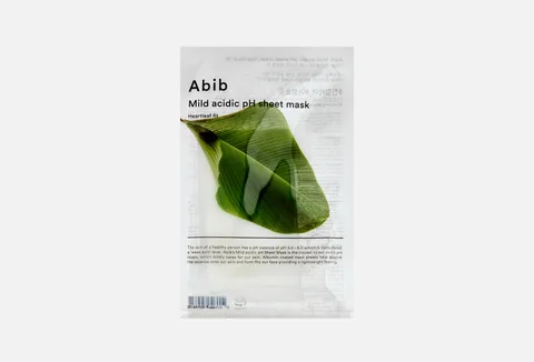 Abib Mild Acidic pH Sheet Mask Heartleaf Fit