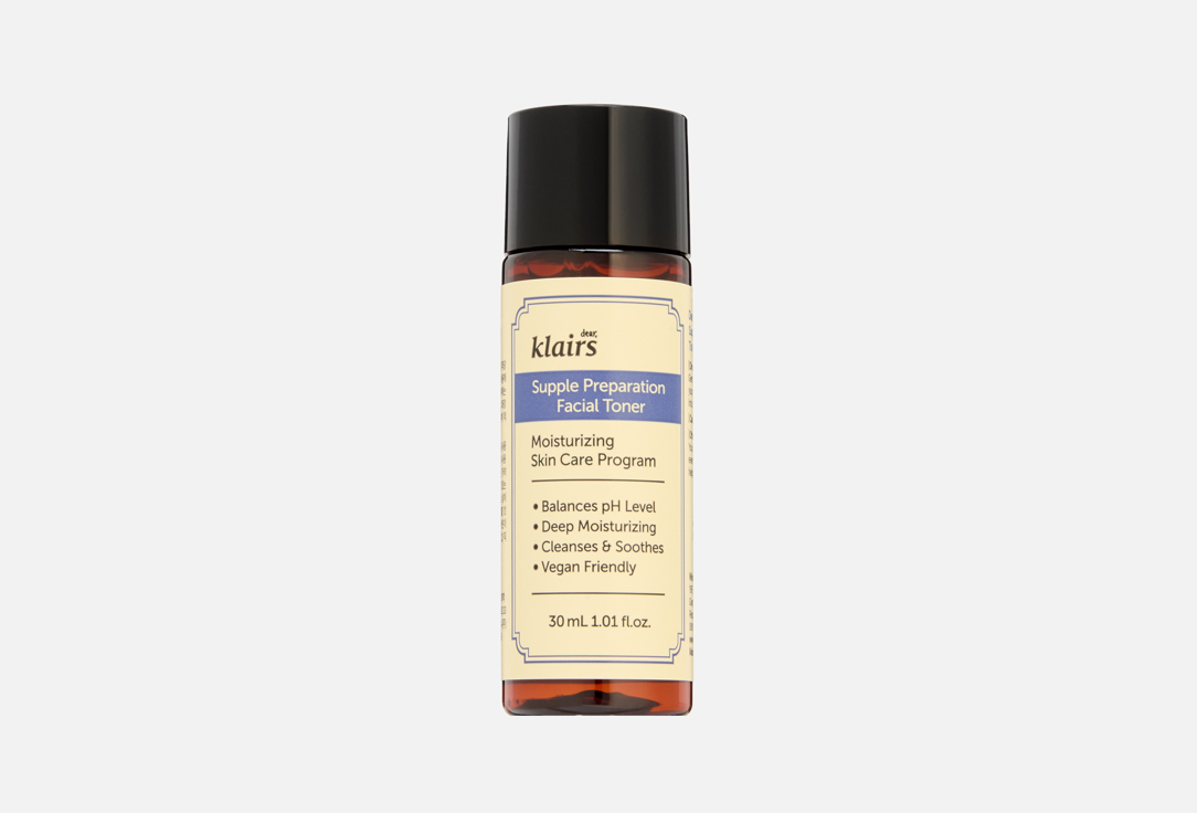 dear, klairs Moisturizing facial toner Supple Preparation Facial Toner, travel size