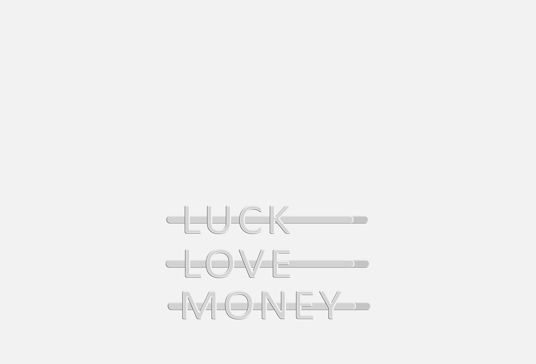 FOR ME by gold apple Snap hair clips Luck, Money, Love