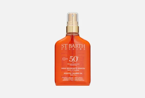 STBARTH Tanning Oil Stain Dry Very High Protection with Roucou SPF50,