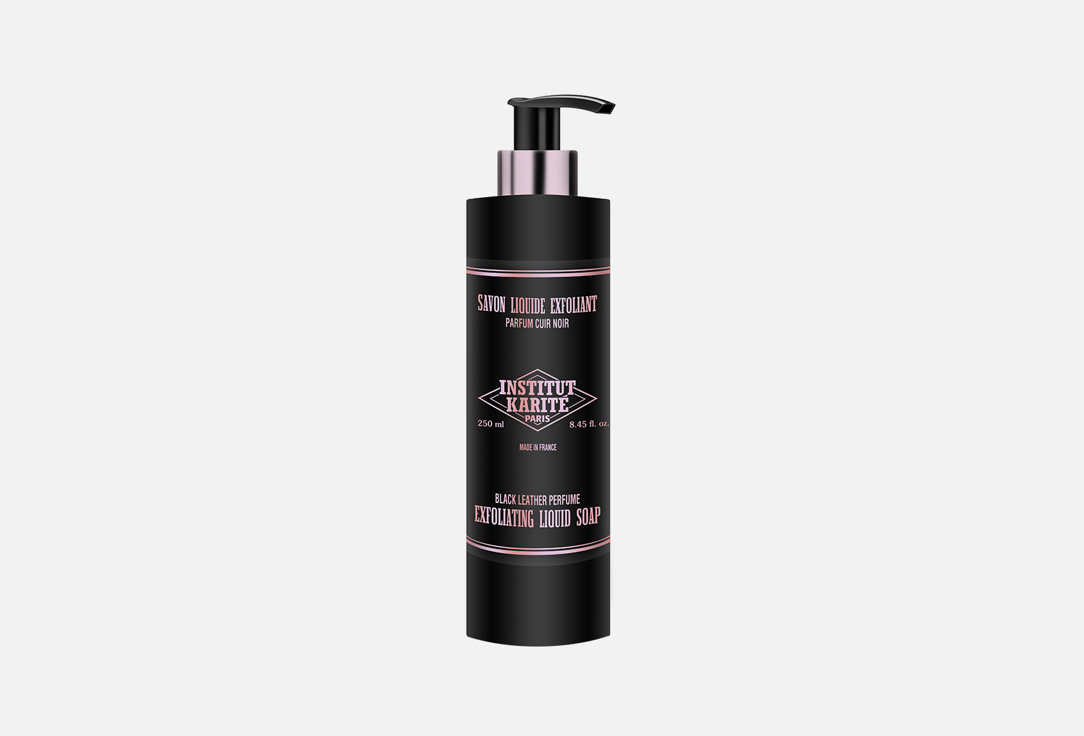 INSTITUT KARITE PARIS Exfoliating Liquid Soap Black Leather
