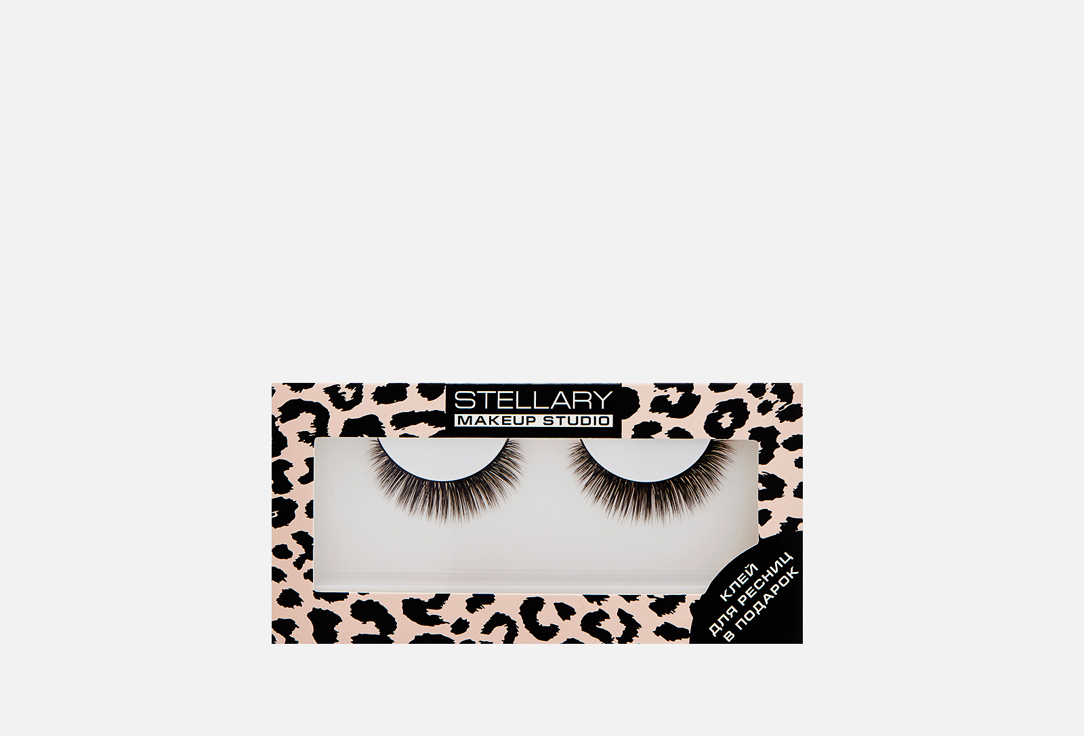 Stellary False eyelashes with glue "Starlette"