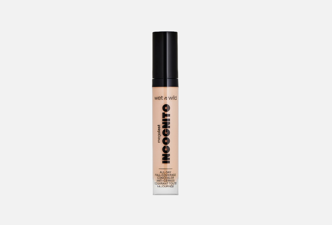 Wet & Wild Megalast Incognito All-Day Full Coverage Concealer, Light Beige, 5.