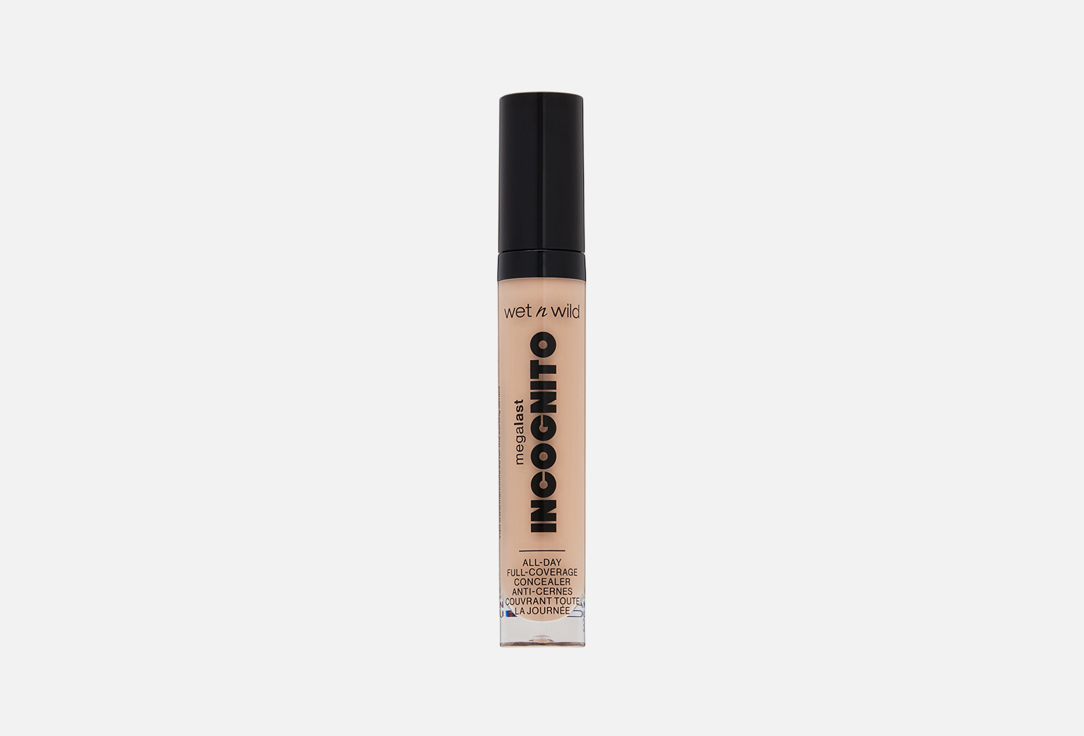 Wet & Wild Megalast Incognito All-Day Full Coverage Concealer, Medium Honey, 5.