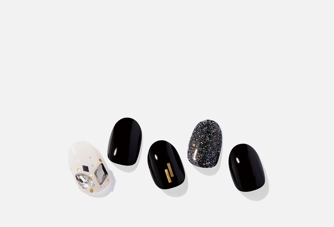 OHORA NAILS Semi-Cured Gel Nail Strips Black Swan 30ea