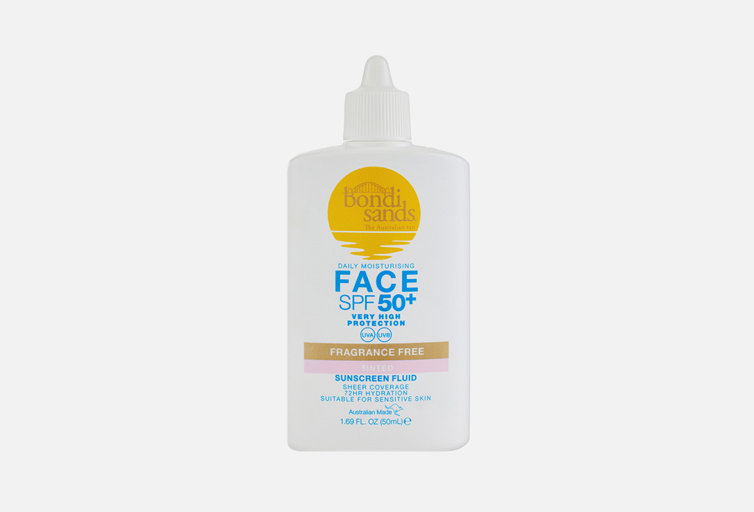 BONDI SANDS Fragrance Free Tinted Face Fluid SPF50+