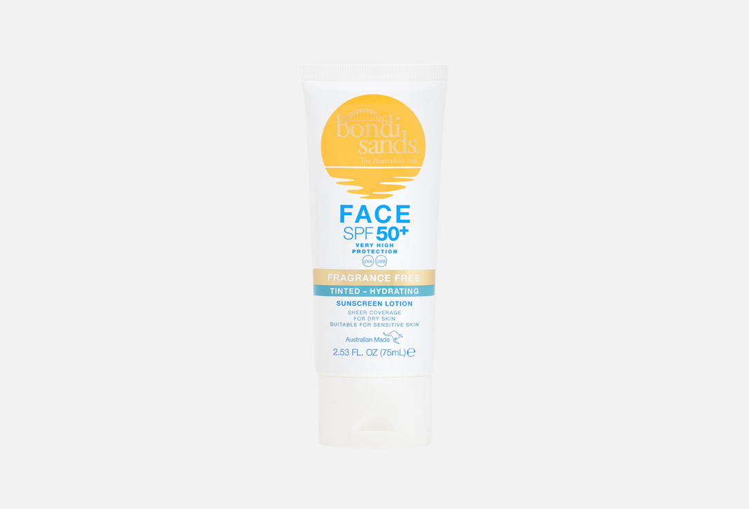 BONDI SANDS Fragrance Free Hydrating Tinted Face Lotion SPF50+