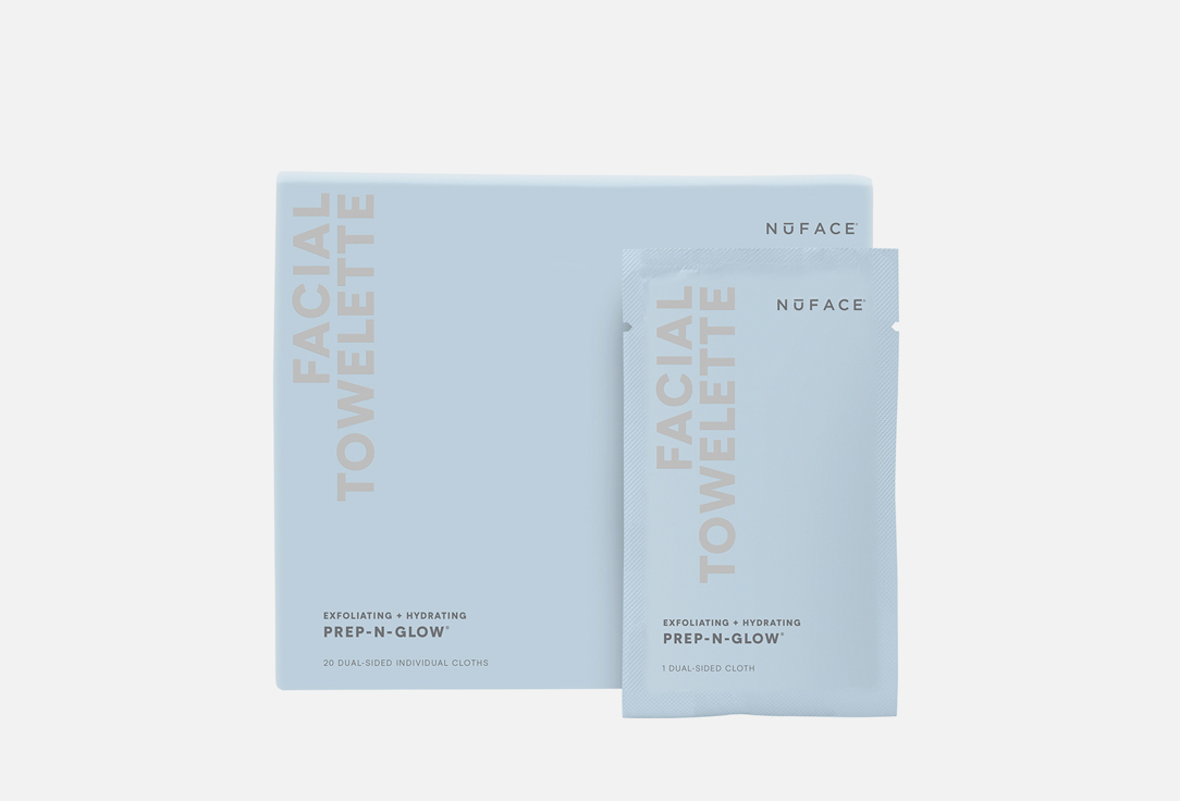 NUFACE Prep-N-Glow Cleansing Cloth 20ea