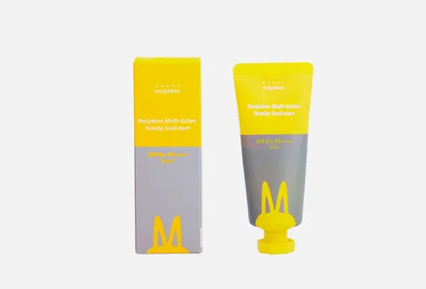 recipebox Multi-Action ToneUp SunCream SPF 50+ PA++++ (very high protection)