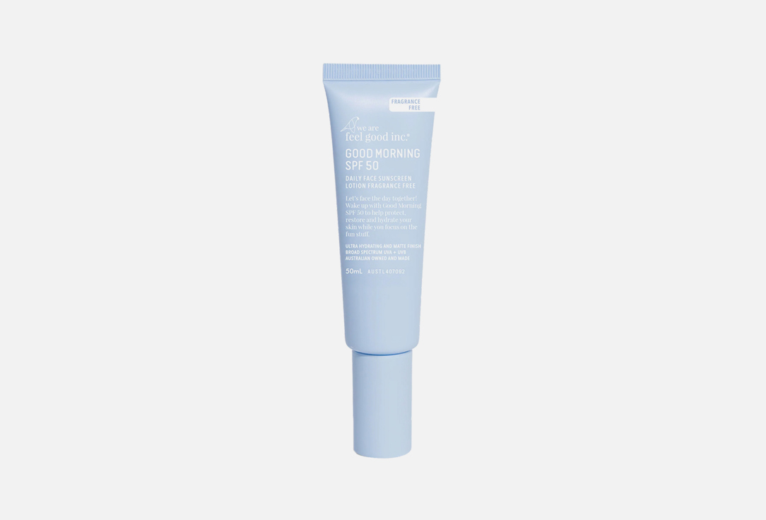 We are feel good inc. Good morning daily face sunscreen lotion SPF50