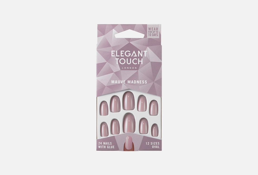 ELEGANT TOUCH Core Colour False Nails in Mauve Madness 24pcs