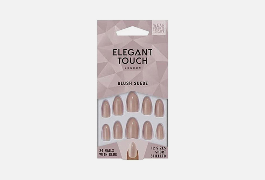 ELEGANT TOUCH Core Colour False Nails in Blush Suede 24pcs