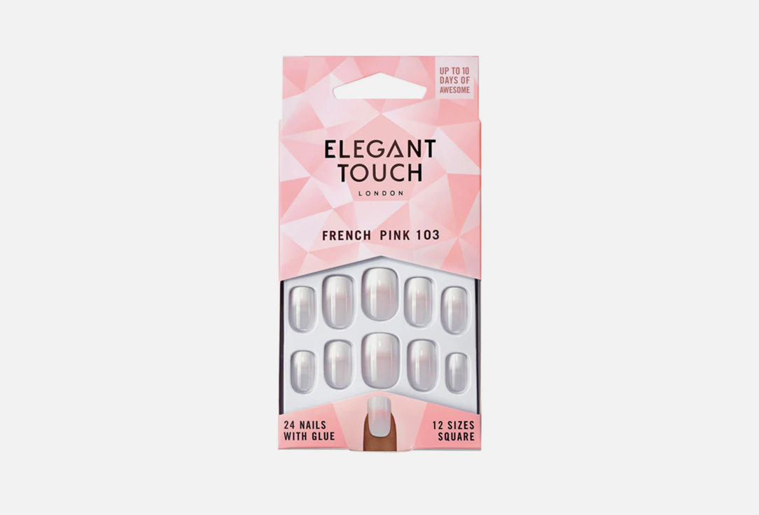 ELEGANT TOUCH False Nails in French Pink 103 24pcs