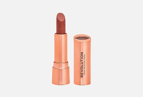 MakeUp Revolution Satin Kiss Lipstick, Rose, 3.