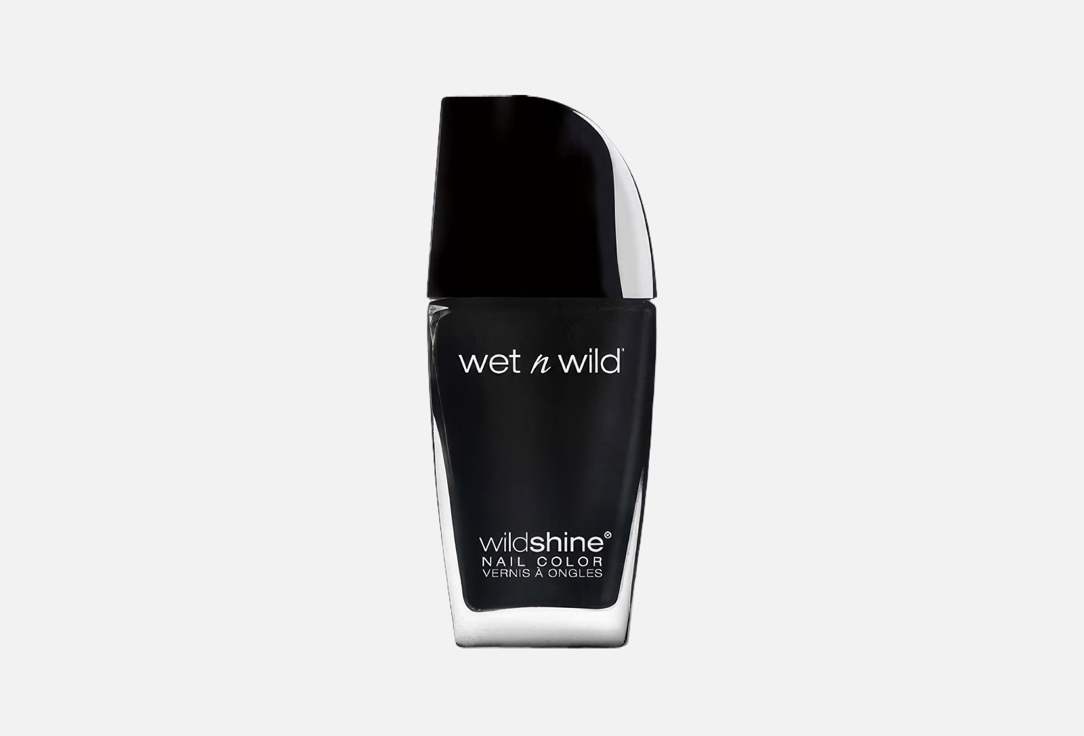 Wet n Wild WildShine Nail Color Black Creme 12,
