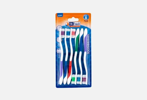 Dr Fresh Assorted Toothbrush Pack 6pcs