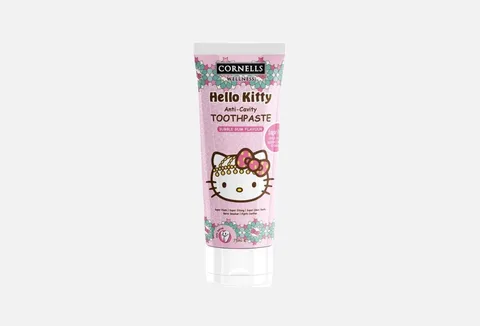 Cornells Hello Kitty Bubble Gum Flavor Toothpaste,