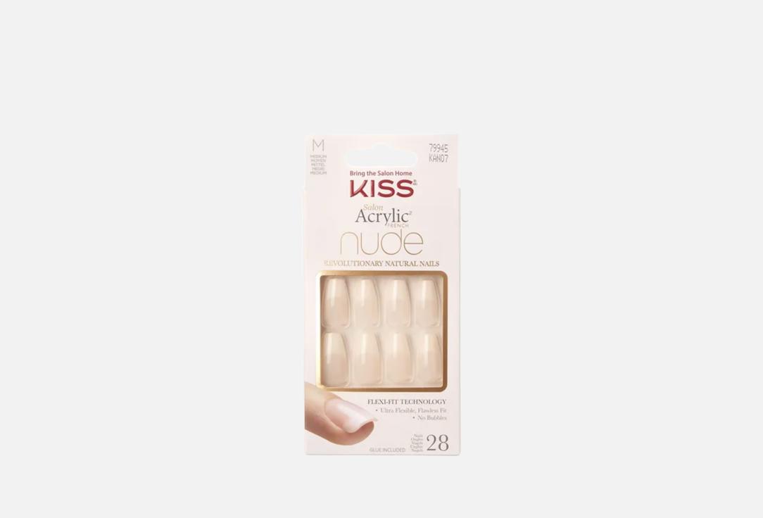 KISS New York Professional Salon Acrylic Nude Nails Leilani Coffin Shape KAN07C