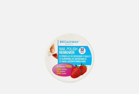 KISS New York Professional Broadway Nail Polish Remover Pads Strawberry Scented