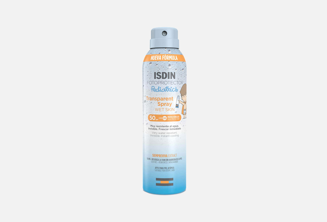ISDIN FOTOPROTECTOR PEDIATRICS WET SKIN TRANS SPR 50+