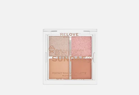 Revolution Relove Pocket Eyeshadow Palette - Sweet Sundae 0.