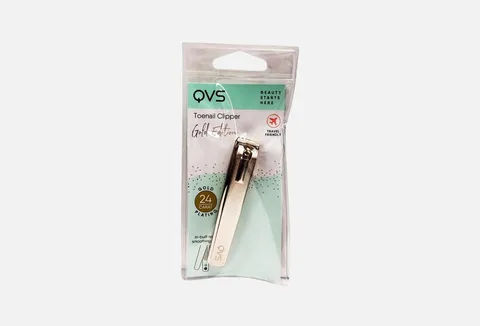 QVS GLOBAL HK LTD TOENAIL CLIPPER (STRAIGHT BLADES) GOLD PLATED