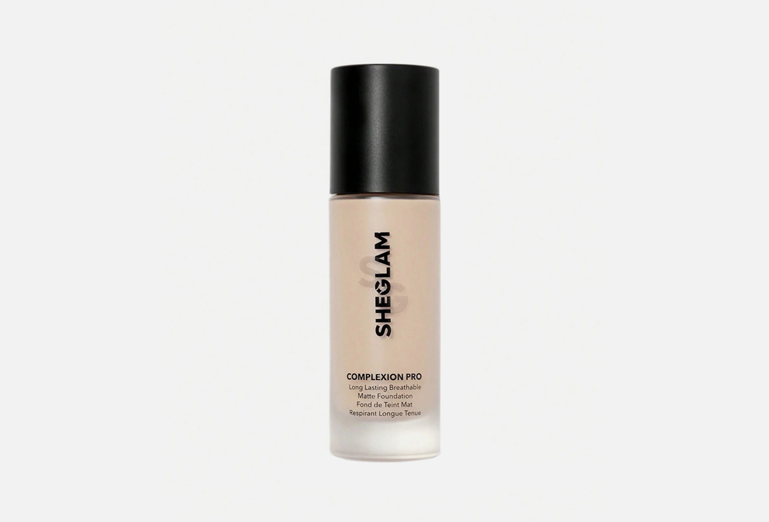 SHEGLAM Complexion Pro Long-Lasting Breathable Matte Foundation,Porcelain