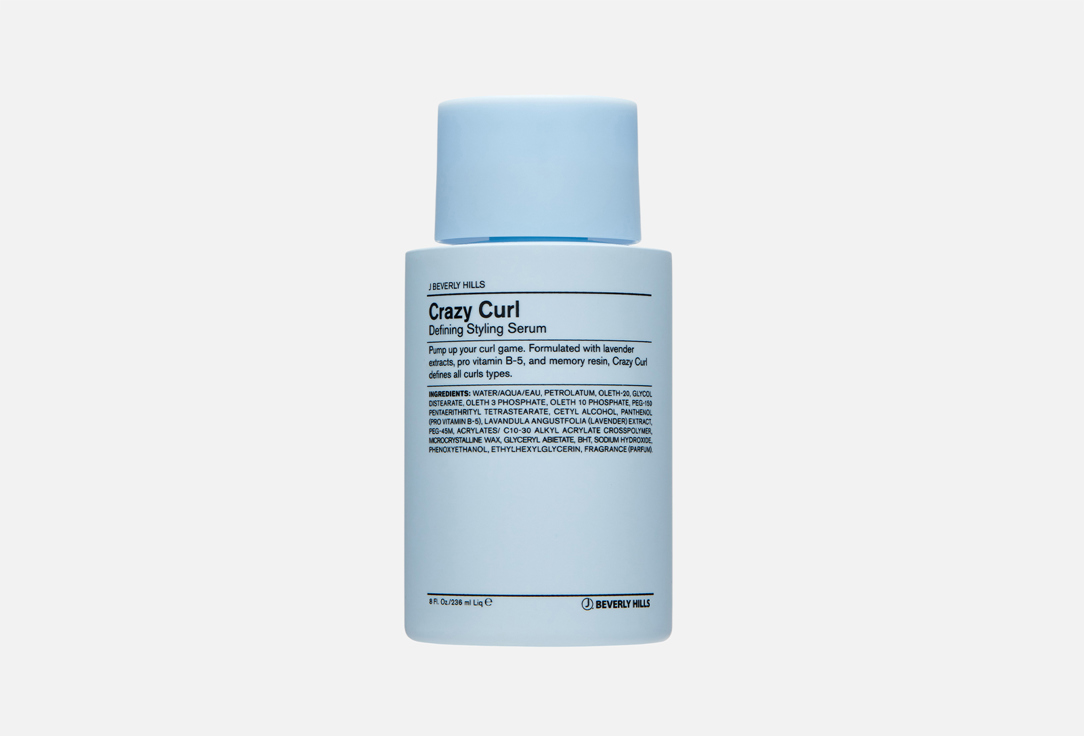 J Beverly Hills Blue Crazy Curl Defining Styling Serum