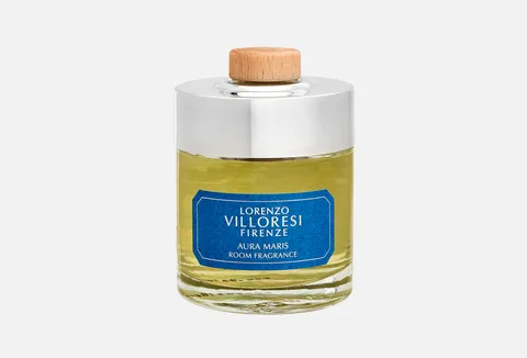 Lorenzo Villoresi Aura Maris Room Fragrance 200ml + 10 Rattan Sticks