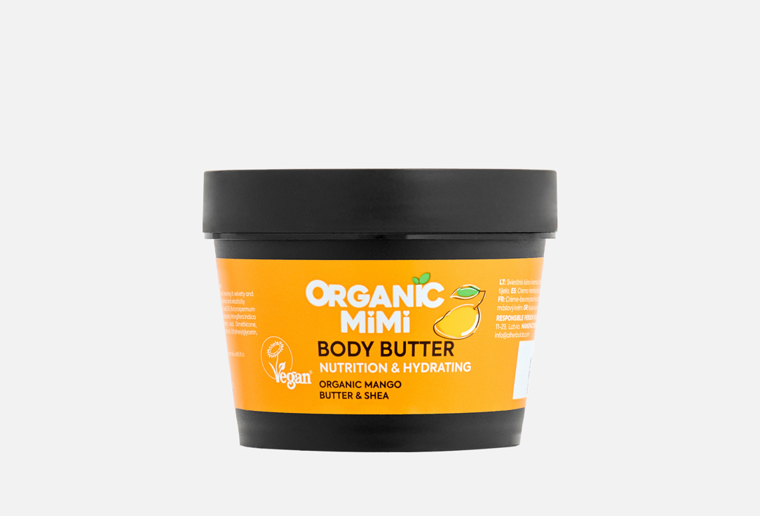 Organic Mimi Nutrition & Hydrating Mango & Shea Body Butter