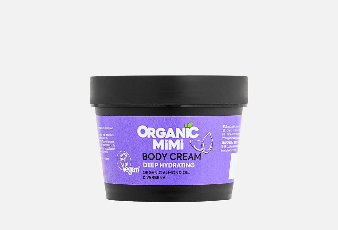 Organic Mimi Deep Almond & Verbena Hydrating Body Cream