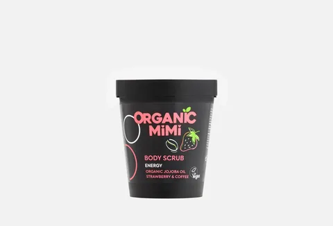Organic Mimi Energy Strawberry & Coffee Body Scrub