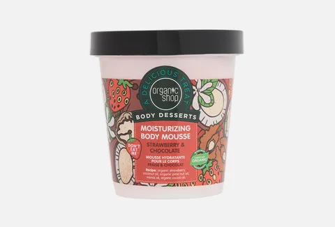 ORGANIC SHOP Body Dessert Strawberry And Chocolate Moisturising Body Mousse