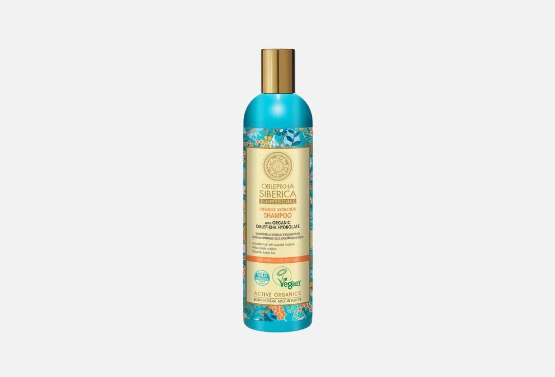 NATURA SIBERICA Shampoo Organic Oblepikha Hydrolate For Normal And Dry Hair