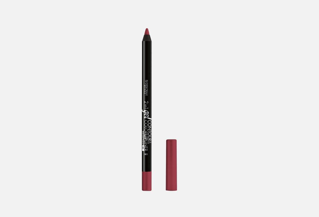 Deborah Milano 2In1 gel Contour & Color Lipliner Waterproof 04 Plum Rose