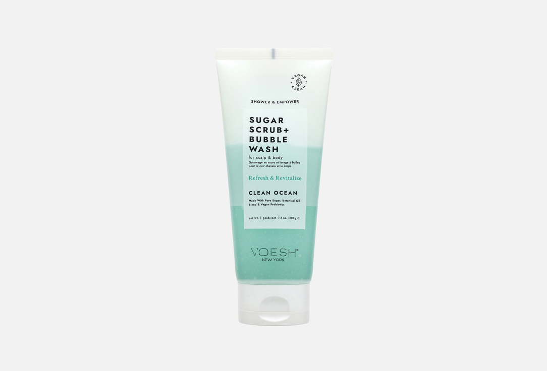 Voesh Sugar Scrub & Bubble Wash-Clean Ocean