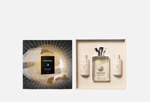 AMOUAGE NEW PACKAGING Reflection Man Gift Set 1x100 ML EDP 2x60ml Bath&Shower Gel