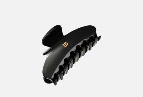 Balmain Medium Black Hair Clip - Cellulose Acetate