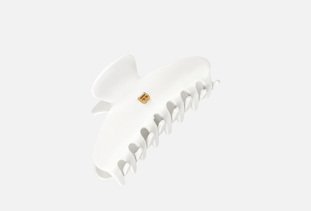 Balmain Medium White Hair Clip - Cellulose Acetate